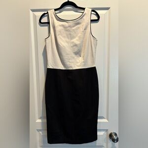 Banana Republic Dress, Black & Cream, Size 10